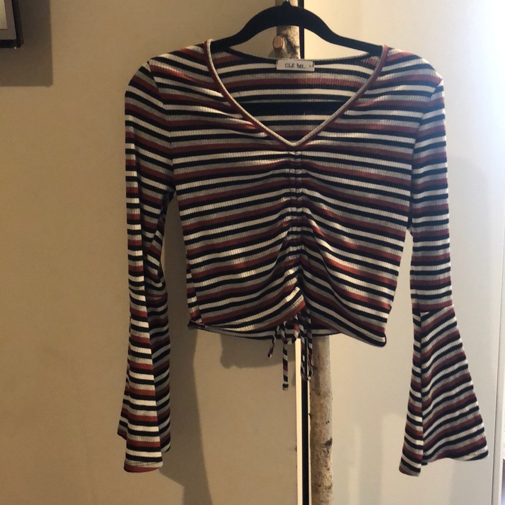 Striped crop top